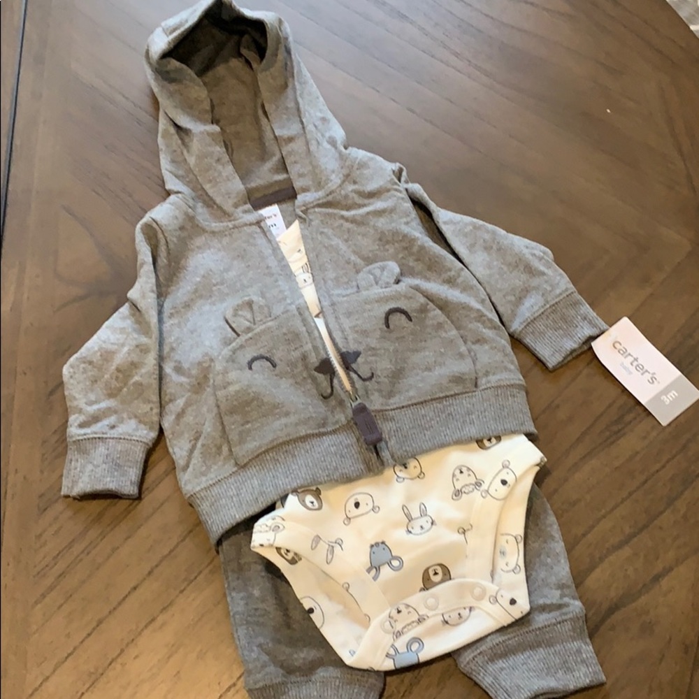 Carters 3 piece baby outfit